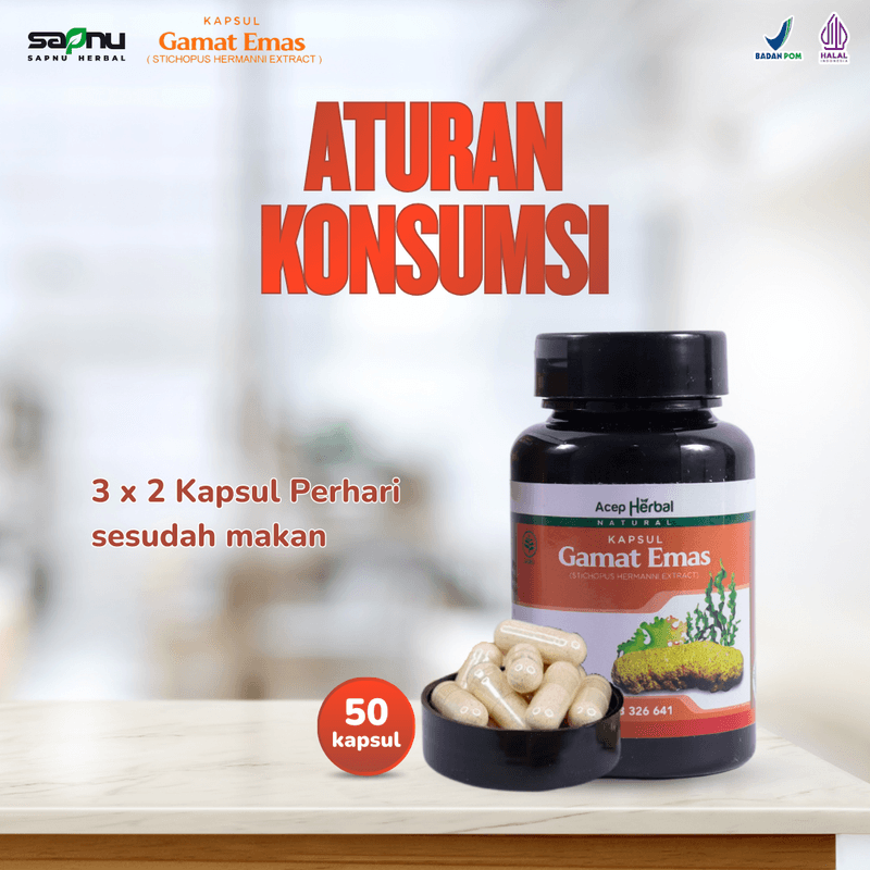 Kapsul Gamat Emas dari Ekstrak Teripang dengan Kualitas Terbaik foto 3